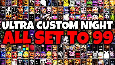 fnaf ultra custom night|ultra custom night all animatronics.